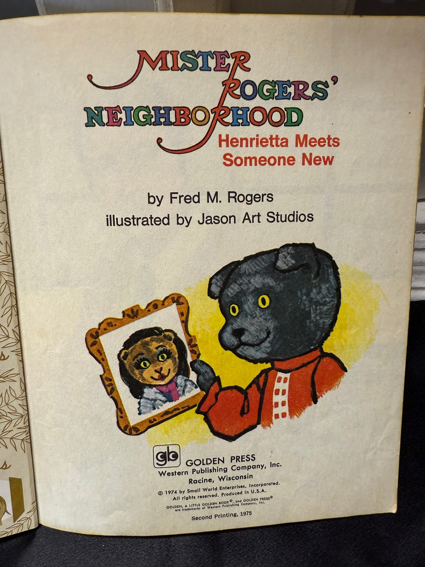 Mister Rogers Neighborhood Henrietta Meets Someone New Children's Book