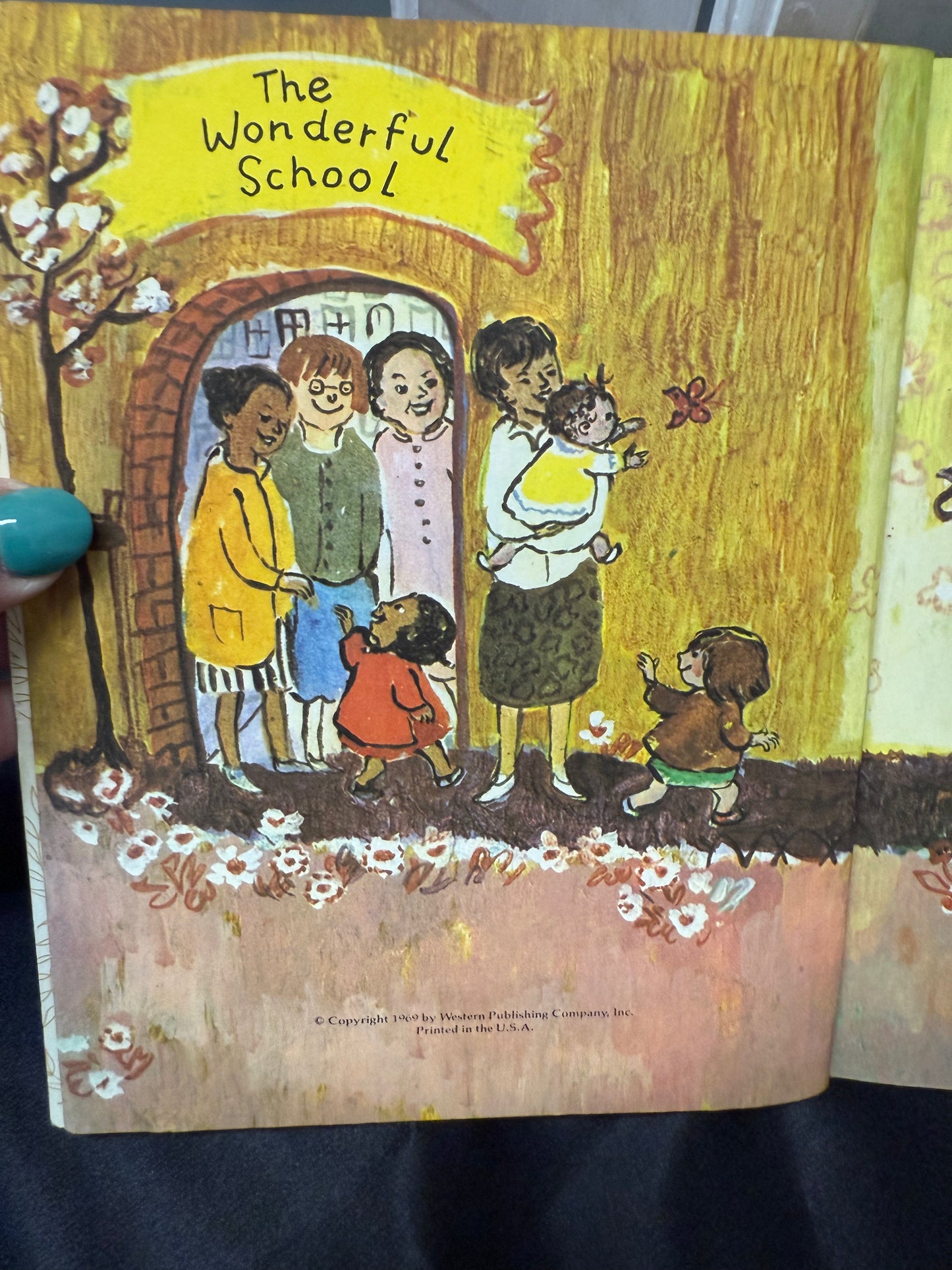 The Wonderful School 1969 1st ed A little Golden Book