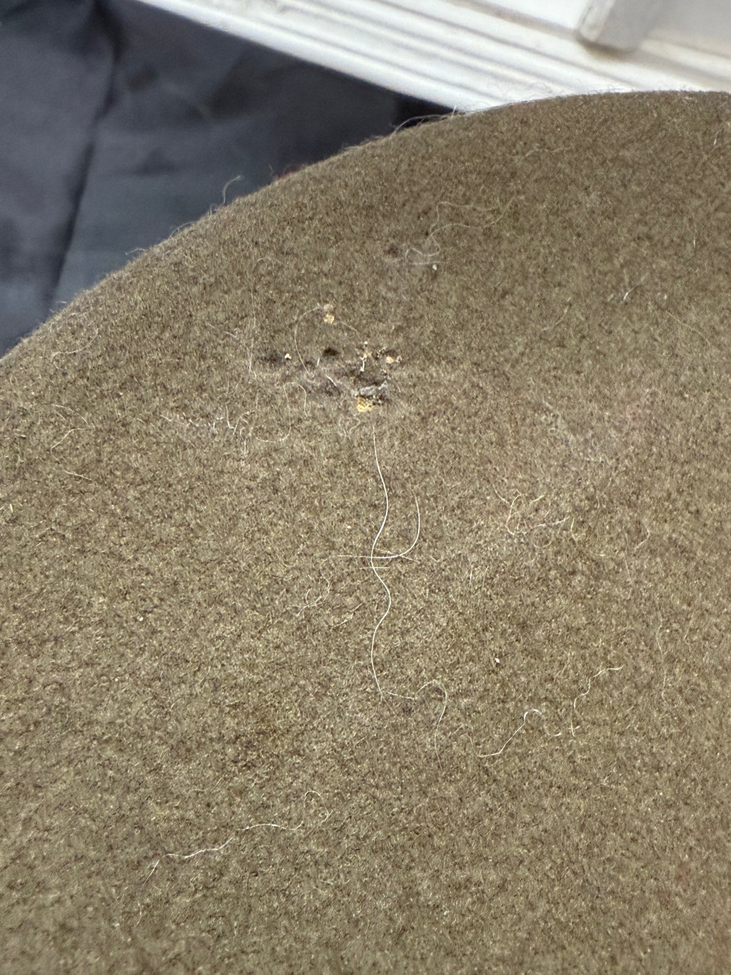 Green Military hat with Eagle Emblems used