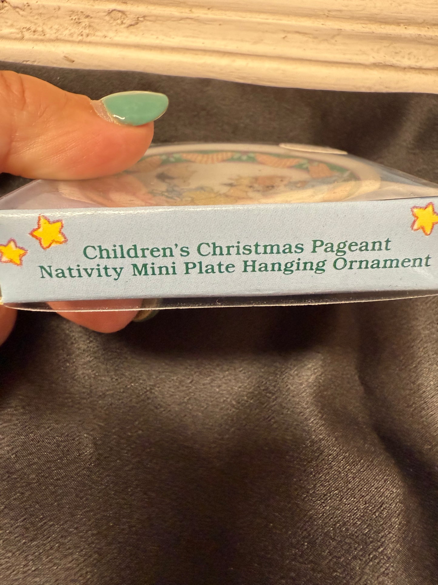 Precious Moments Childrens Pageant Nativity Mini Plate Ornament style 2