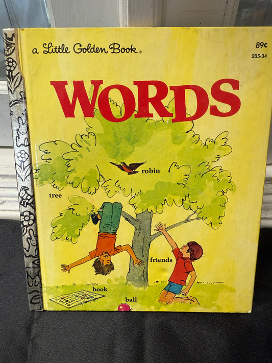 Words Little Golden Book Children's
