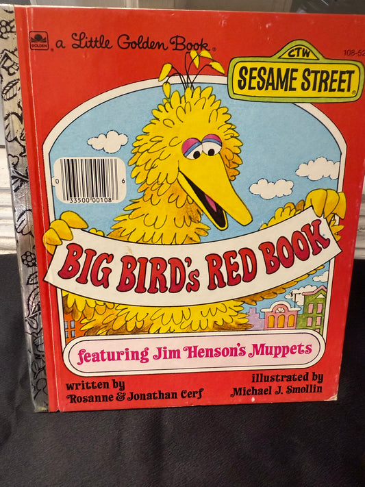 Big Bird's Red Book Children Book