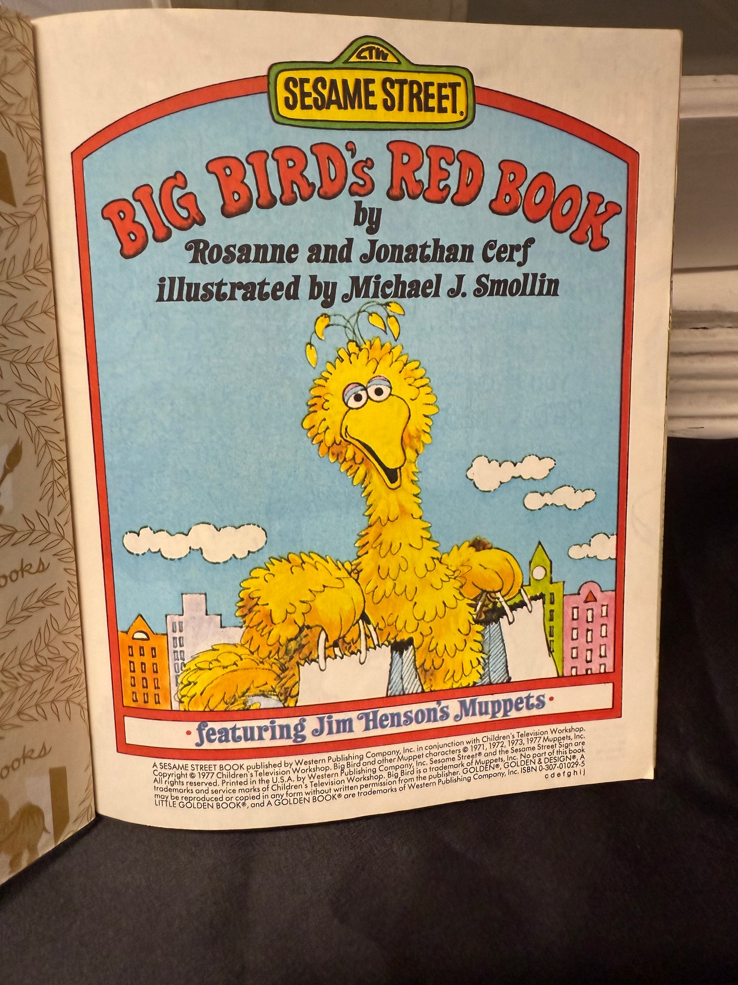 Big Bird's Red Book Children Book