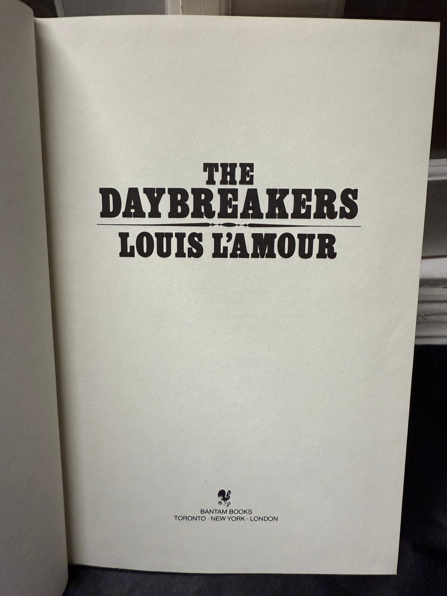 Louis L'Amour The Daybreak's 1981 Hardcover