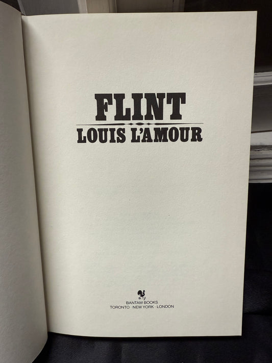 Louis L'Amour Flint  HardCover Book 1981