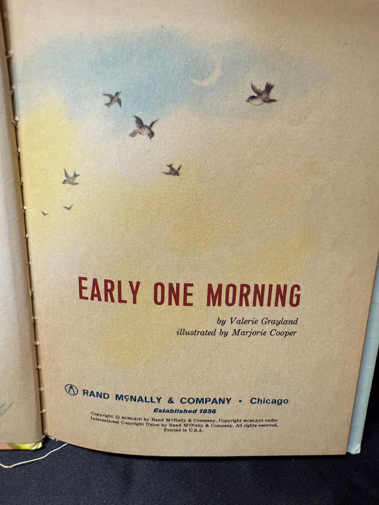 Early One Morning A Rand McNally Elf Book 1st ed 1963
