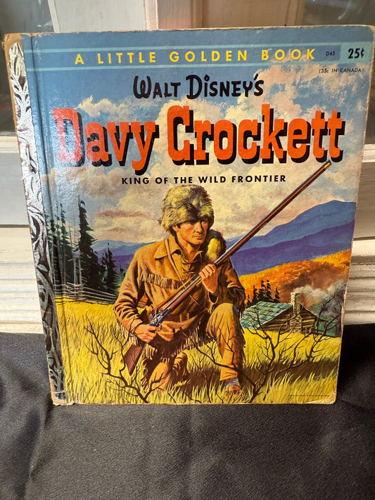 Walt Disney Davy Crockett King of the Wild Frontier Children's book 1st ed 1955