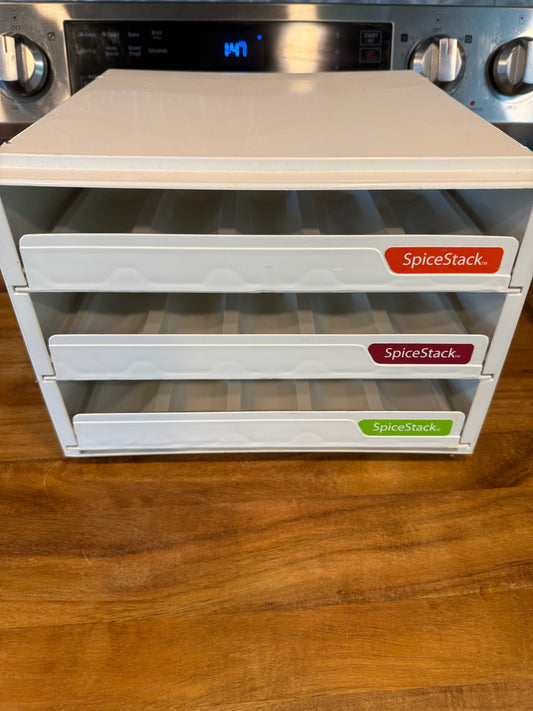 SPICE STACK Spice Holder hold 27 standard jars gently used