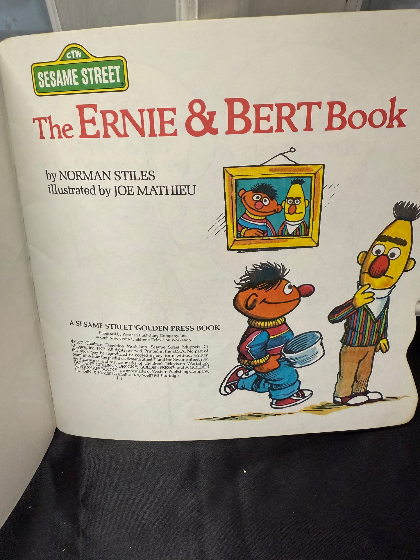 The Ernie & Bert Book Sesame Street Children's book 1977