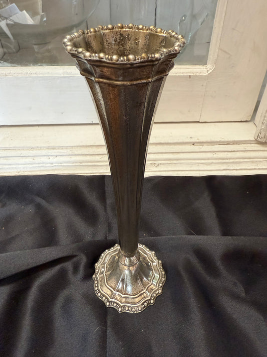 Avon Silver Plate Vase Italy 7 3/4 inches tall