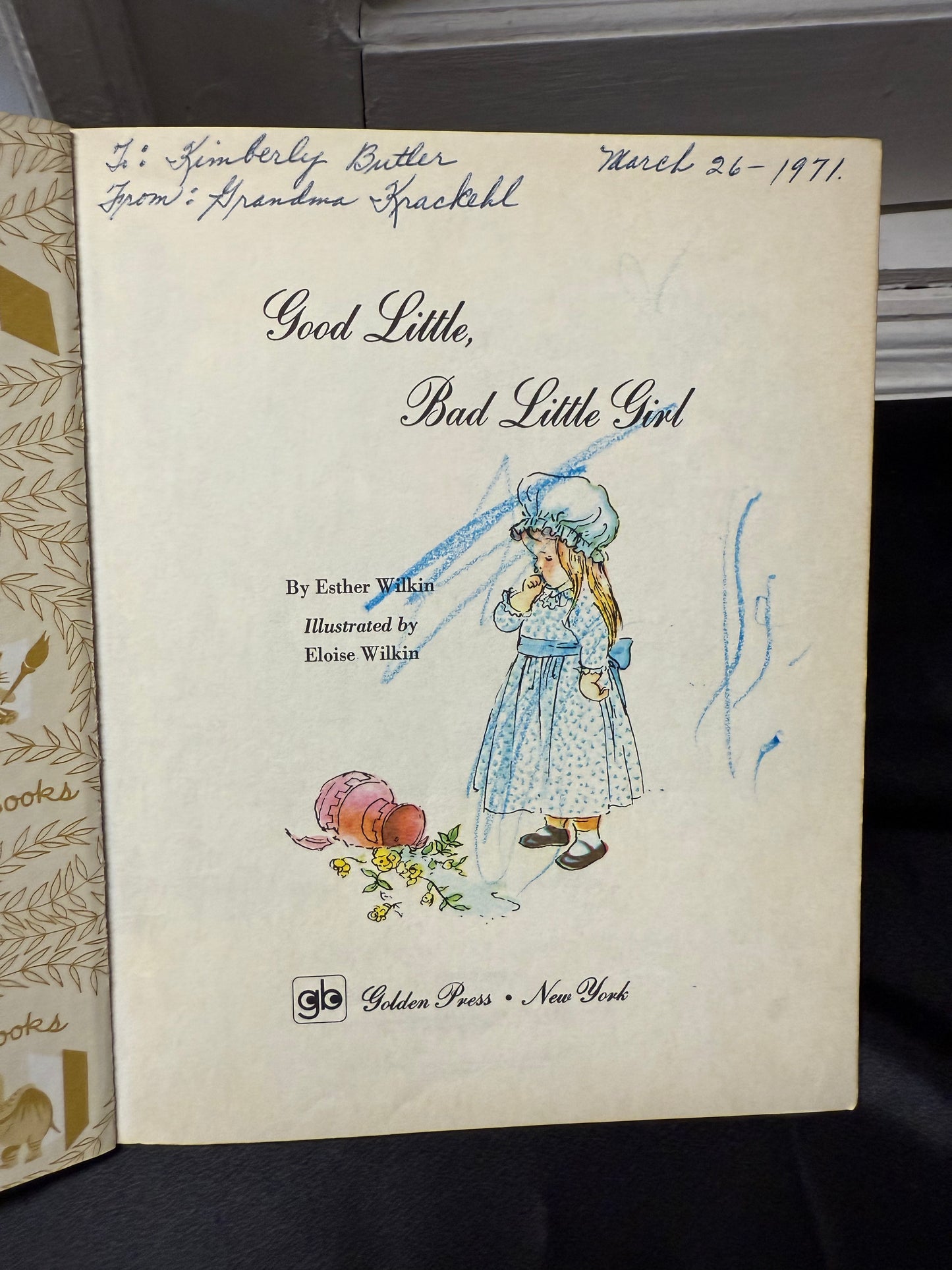 Good Little Bad Little Girl 1965 2nd Printing