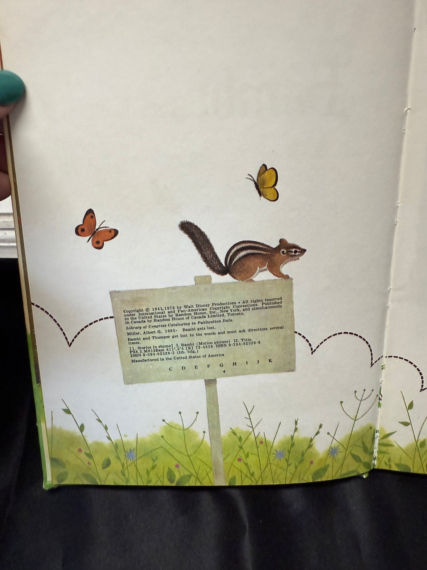 Bambi Gets Lost Walt Disney Wonderful World OF Reading 1972