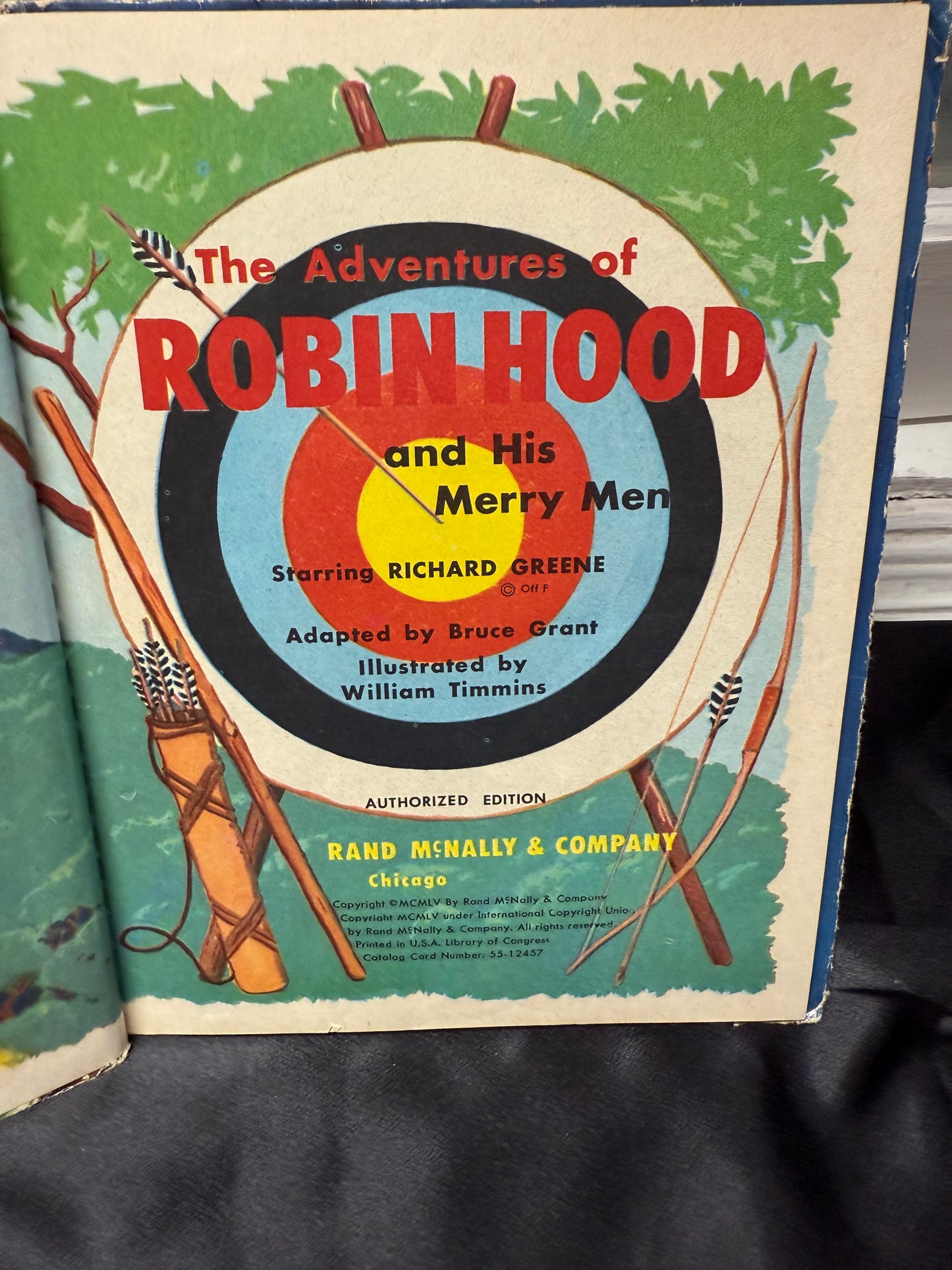 The Adventures of Robin Hood and His Merry Men A Rand McNally ELF Book 1st ed 1955