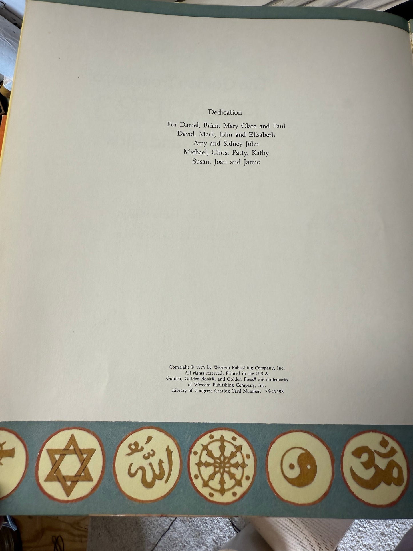 The Golden Treasury of Prayers for Boys and Girls 1st ed 1975