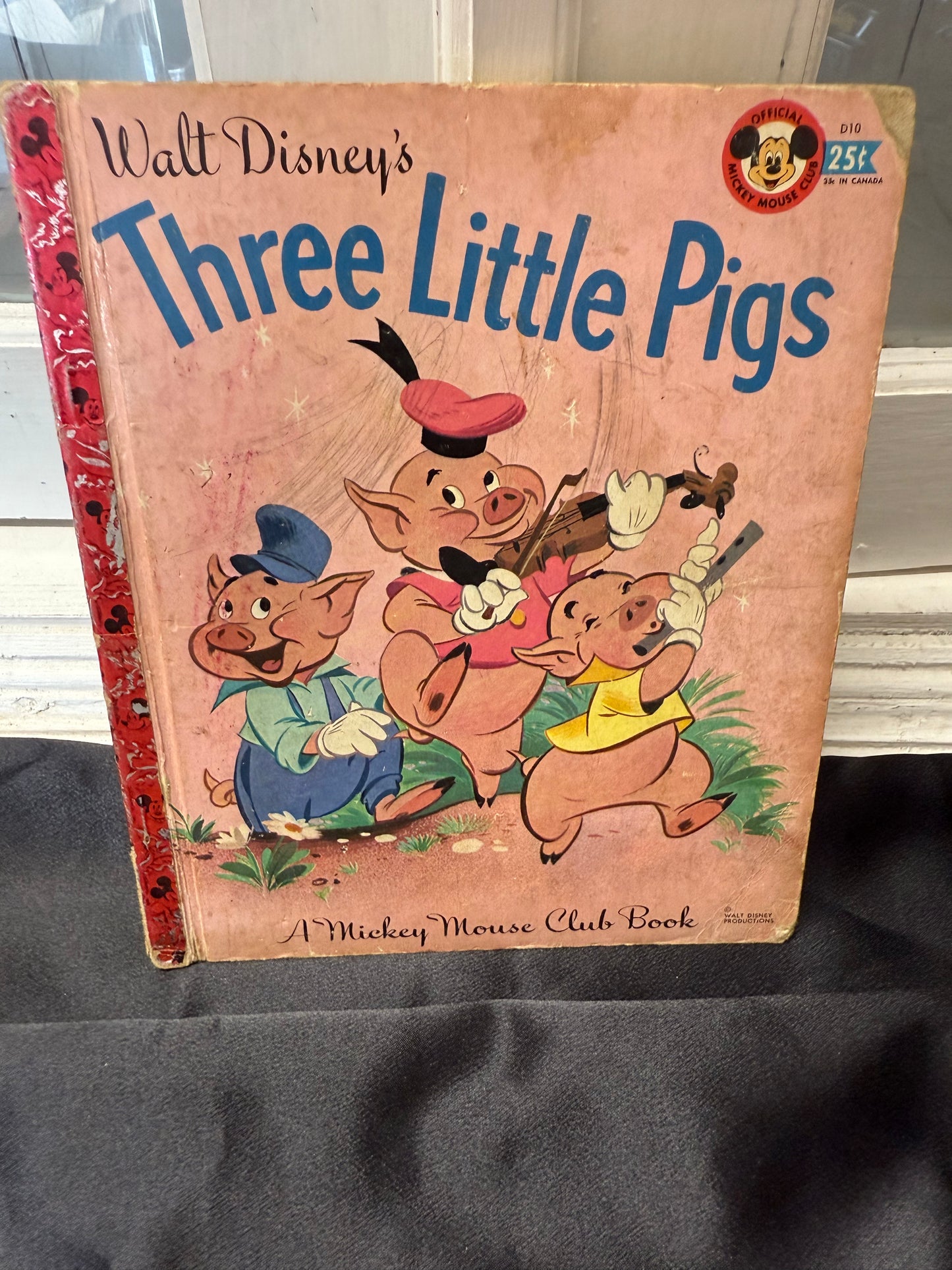 The Three Little Pigs A Mickey Mouse Club B book 2nd Printing 1948