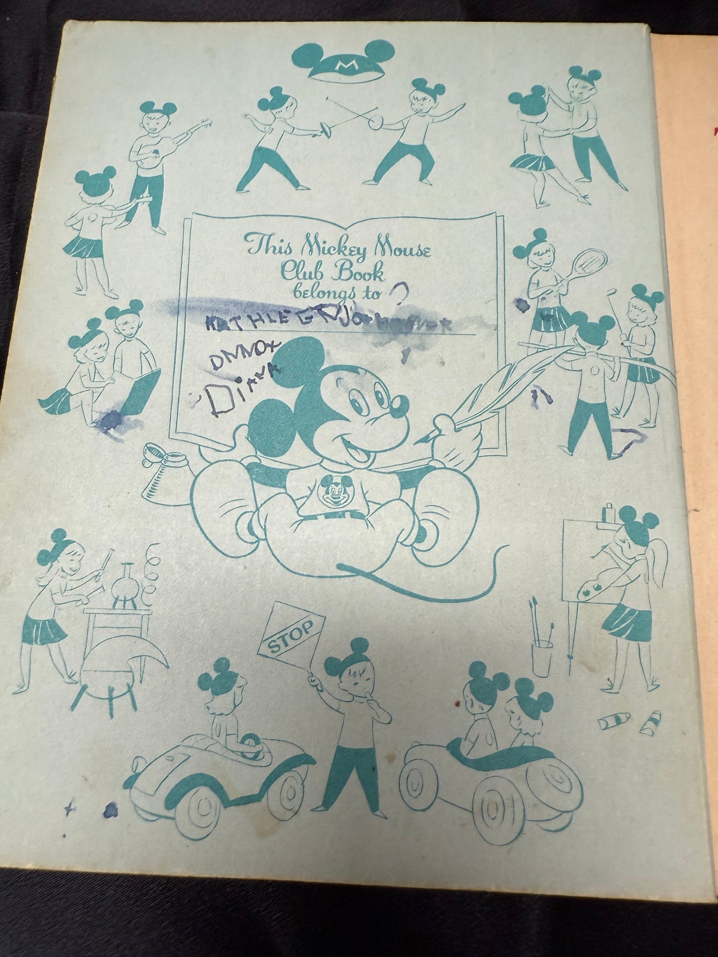 The Three Little Pigs A Mickey Mouse Club B book 2nd Printing 1948