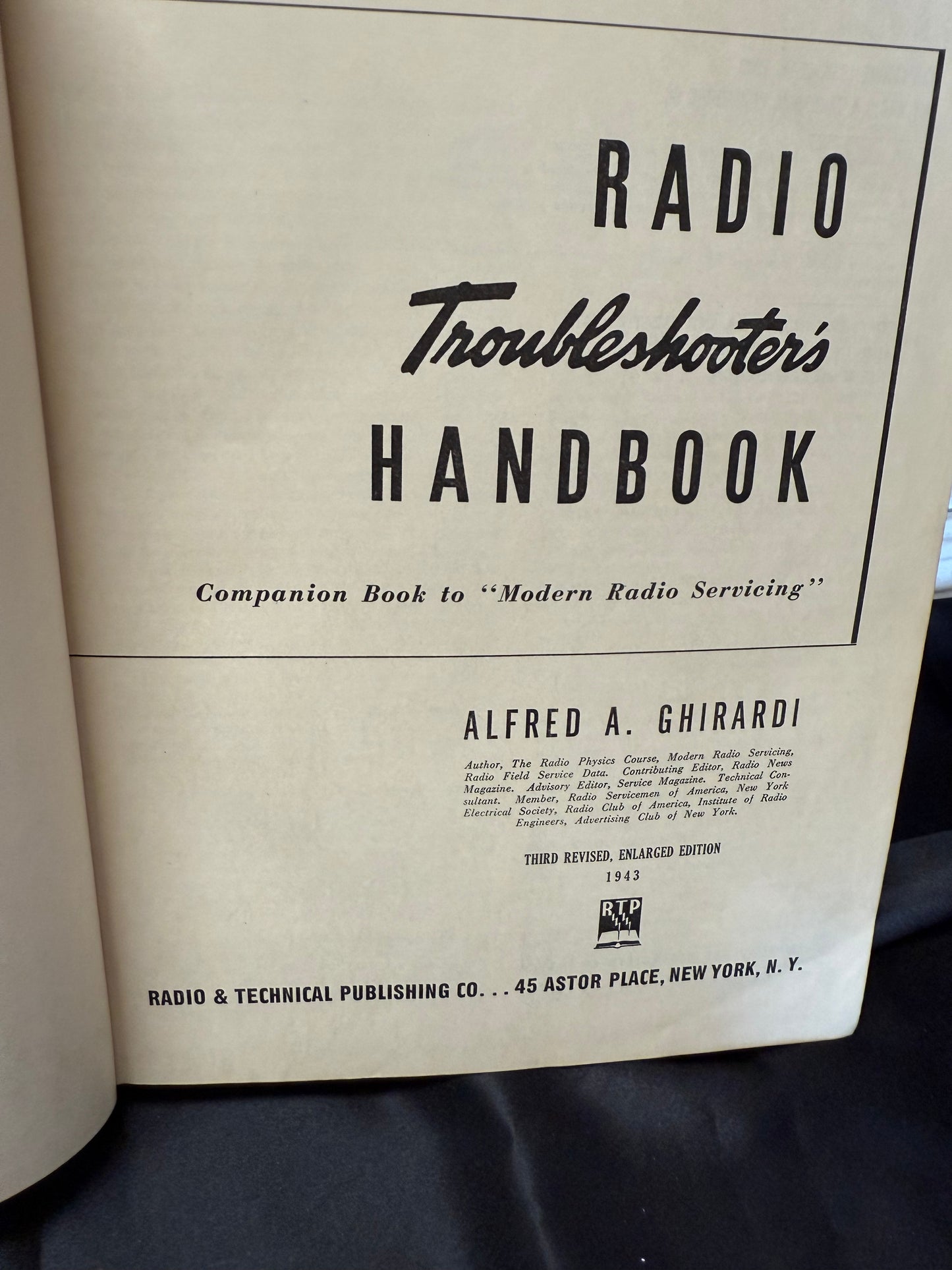 Radio Troubleshooters Handbook 3rd Ed 1943 Enlarged Edition