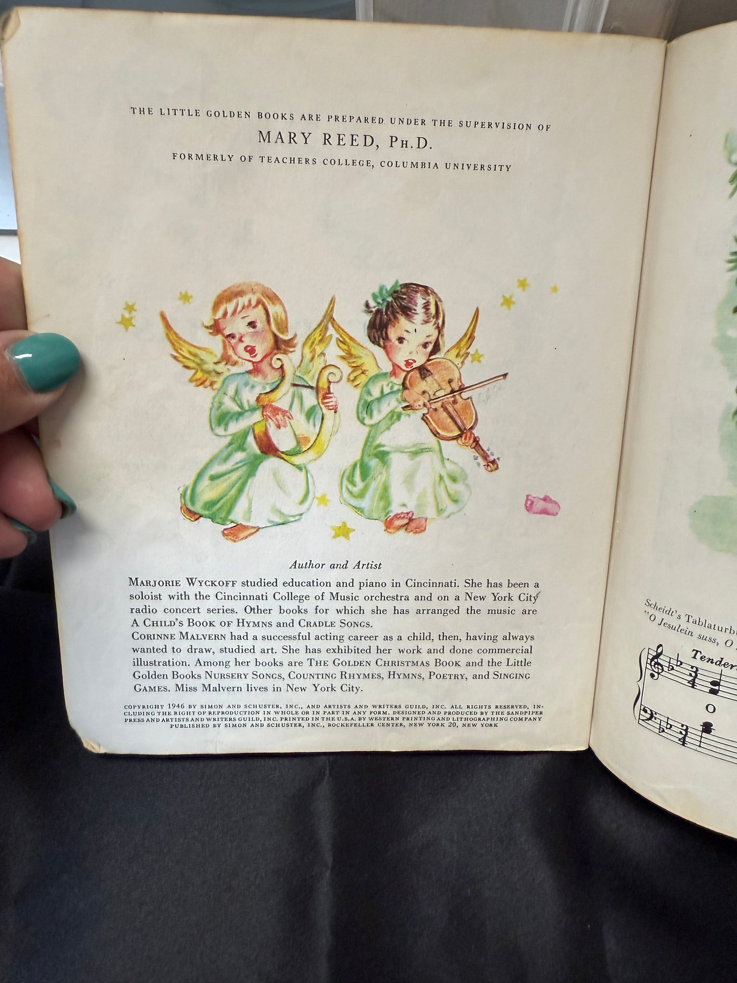 Christmas Carols A little Golden Book 1946 1st ed