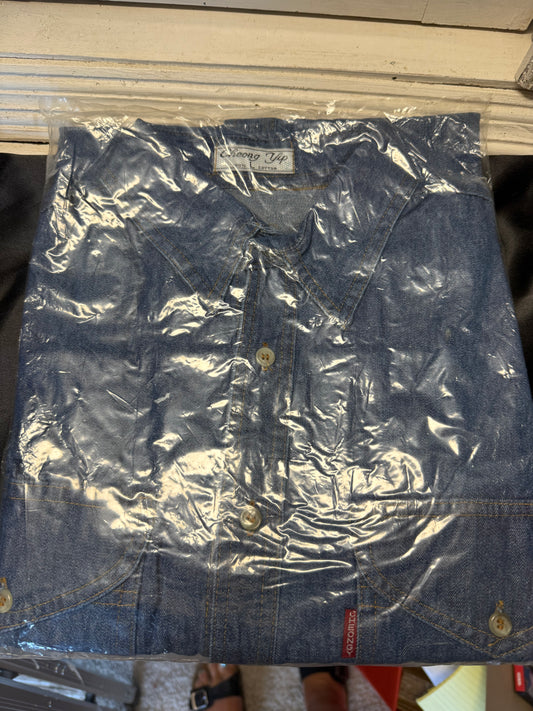 Cheongy Large Denim Long Sleeve Shirt Large