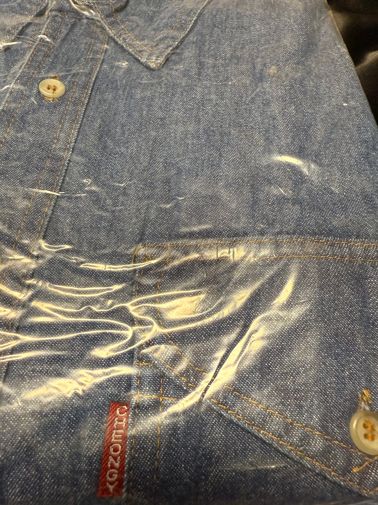 Cheongy Large Denim Long Sleeve Shirt Large