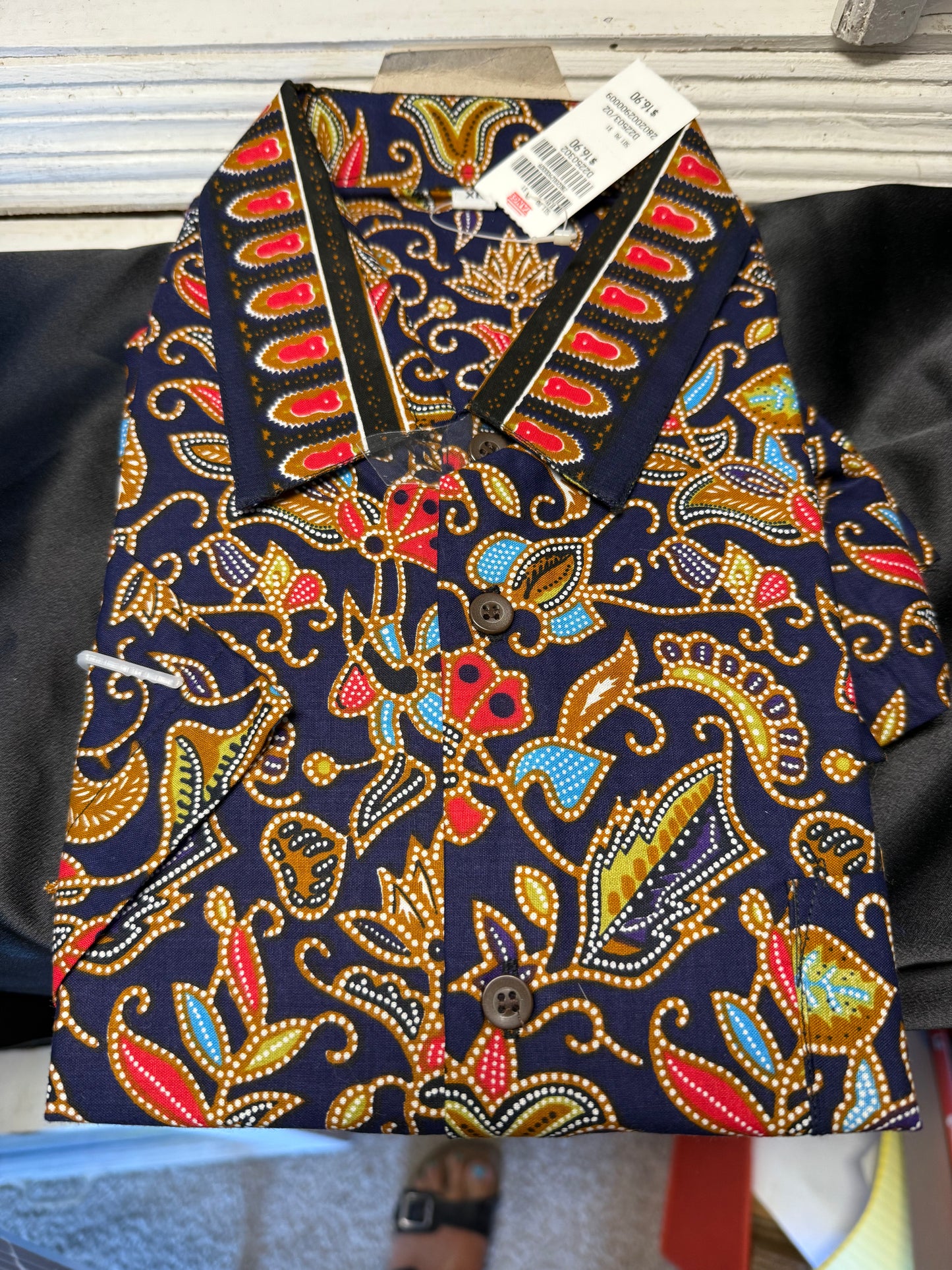 Paisley Short Sleeve Shirt X-Large