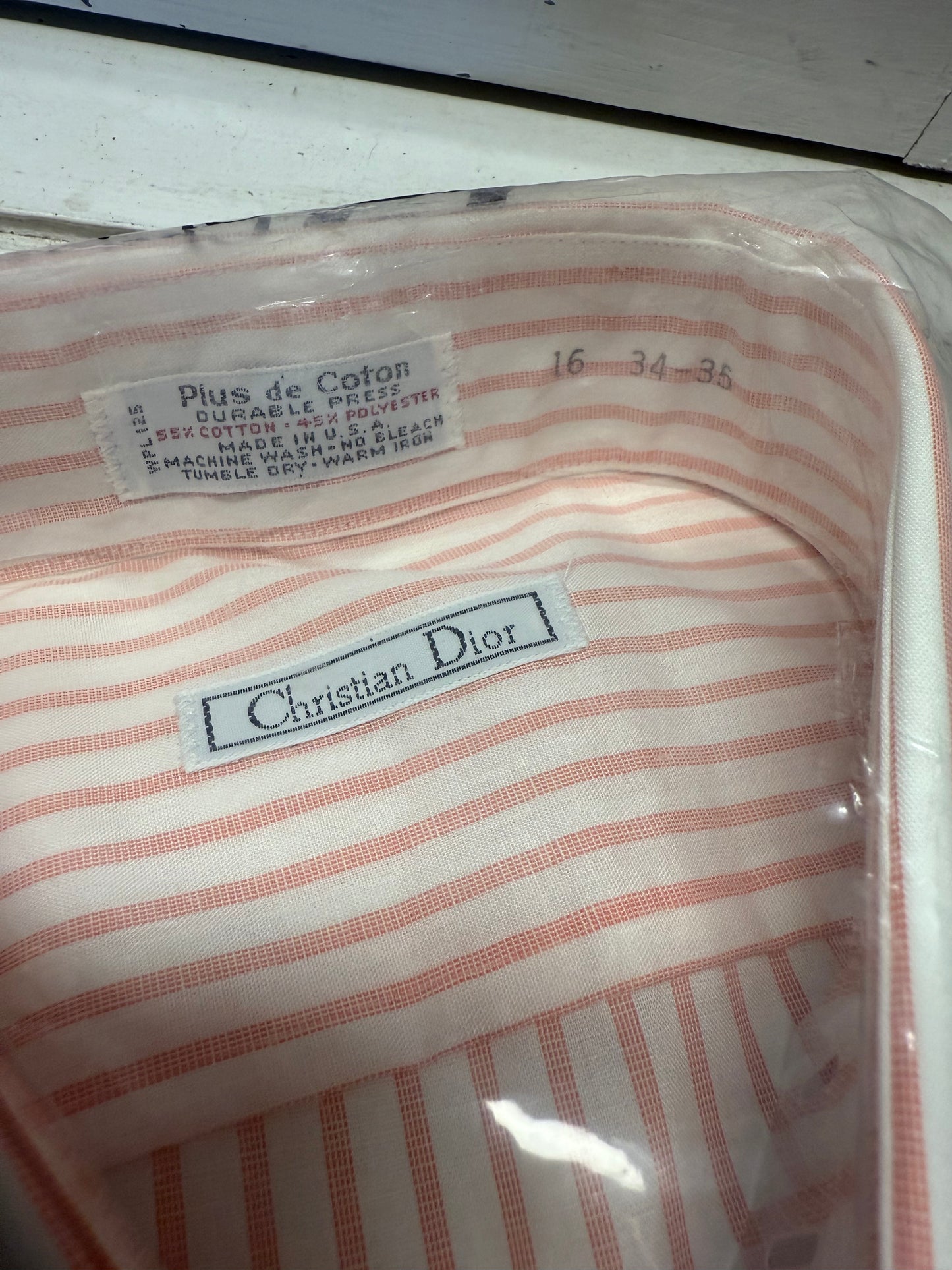 Christian Dior New Striped Long Sleeve Shirt