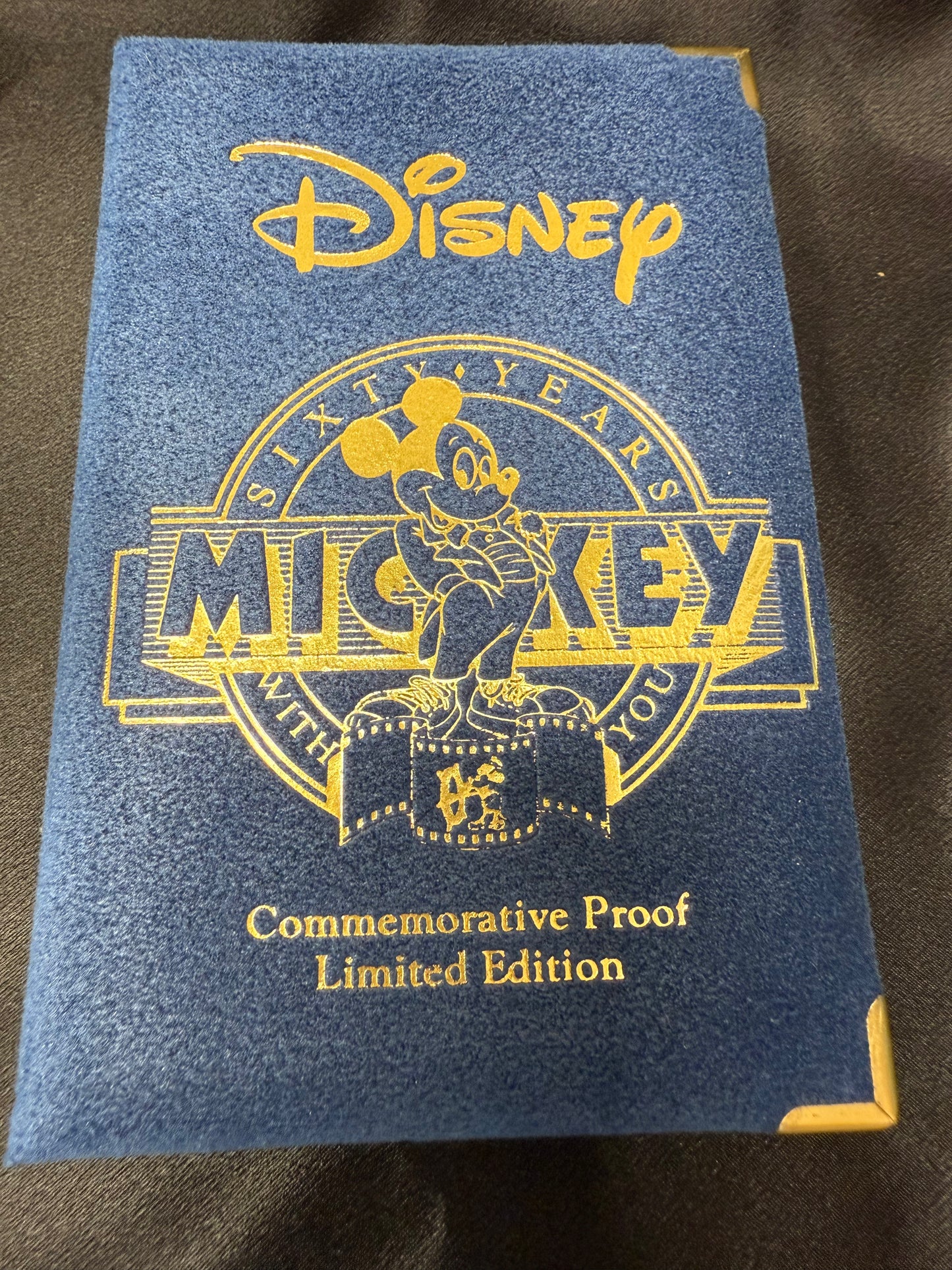 Limited 60 Year Mickey Commemorative 99.9% Silver Proof Coin Excellent Condition