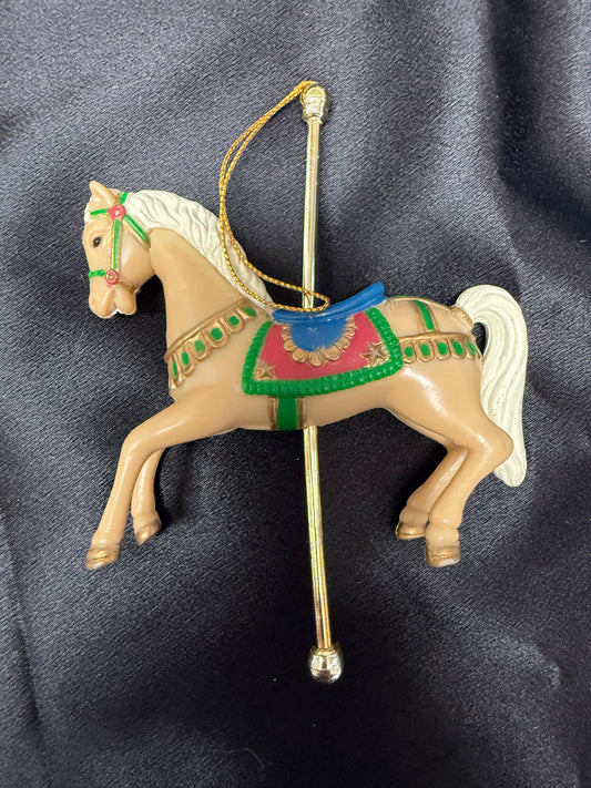 Carousel Horse Ornament Plastic