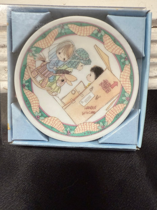 Precious Moments Childrens Pageant  Nativity Mini Plate Ornament style 2