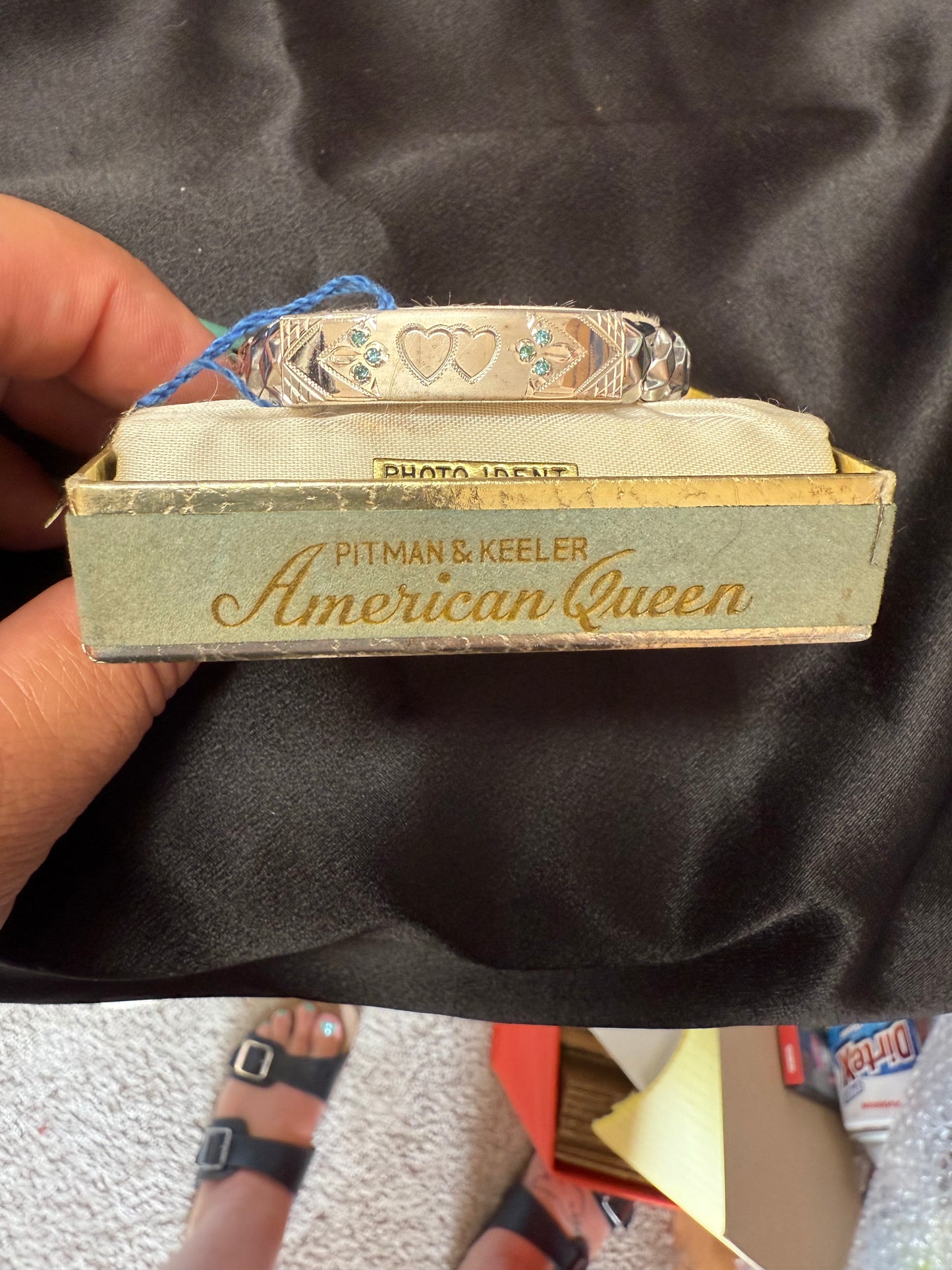 Two Hearts Photo Ident Bracelet American Queen Pitman and Keller