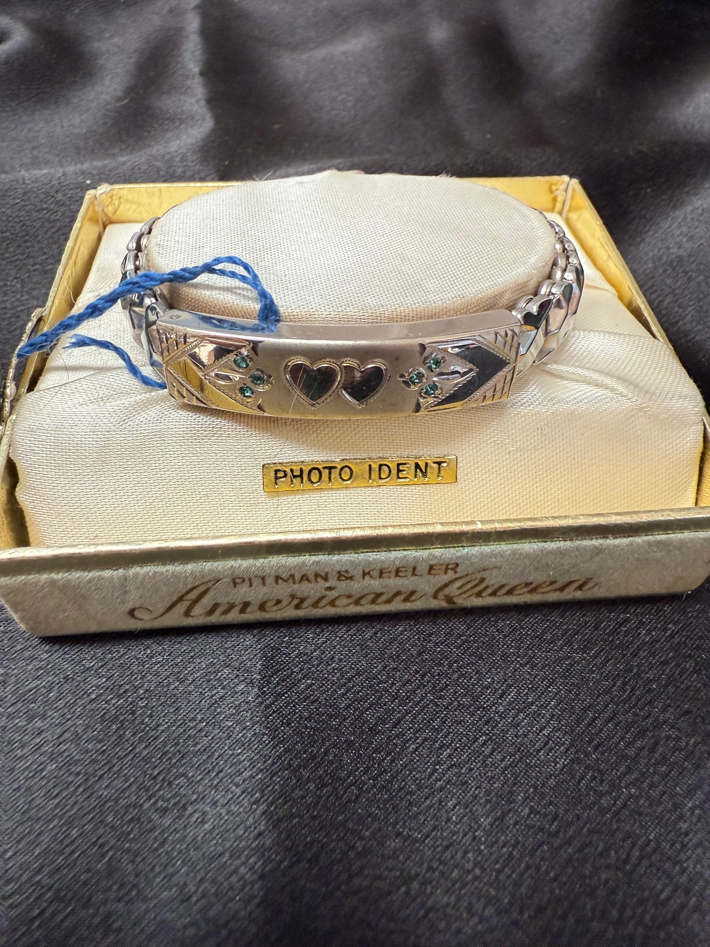 Two Hearts Photo Ident Bracelet American Queen Pitman and Keller
