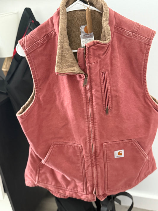 Carhartt for Women's Pink Vest Large Gently Worn