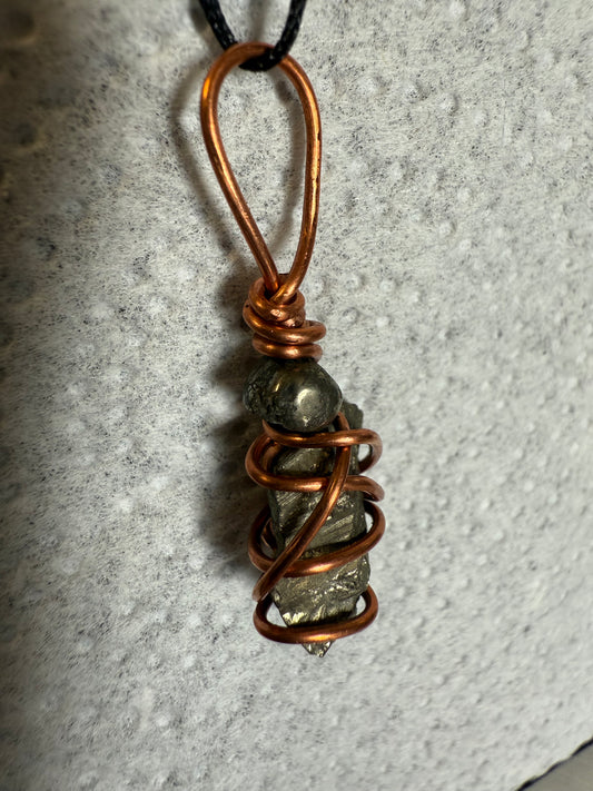 Pyrite Pendant for Protection and Prosperity